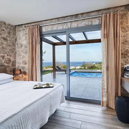 Luxury Rhodes Anissa Sea View Private Swimming Pool Villa Rhodes City