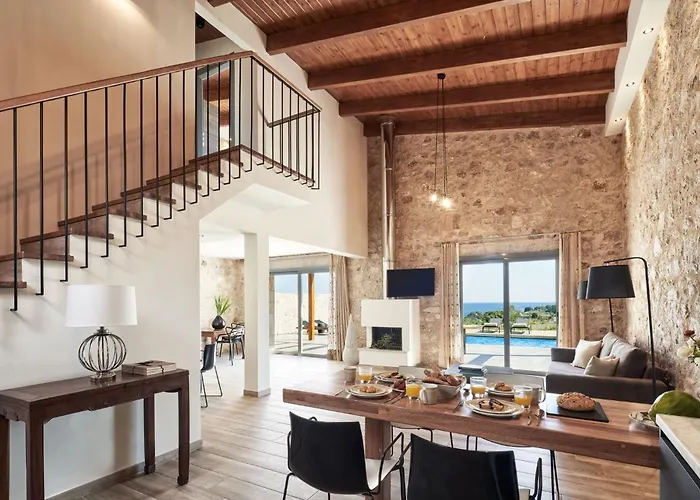 빌라 Luxury Rhodes Anissa Sea View Private Swimming Pool *