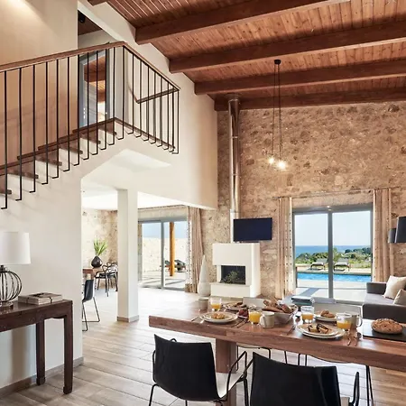 Вилла Luxury Rhodes Anissa Sea View Private Swimming Pool 4 Bedrooms Kalithea *